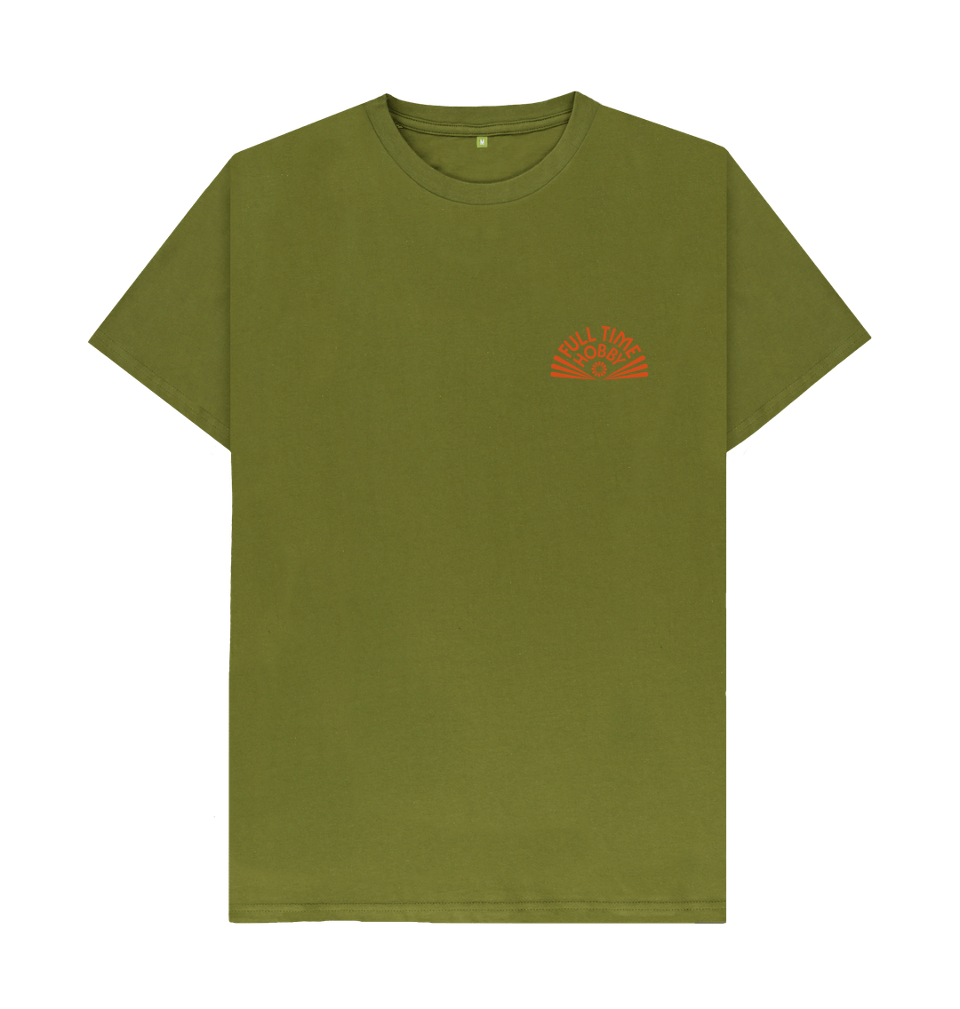 Moss Green Printed T-shirt Front