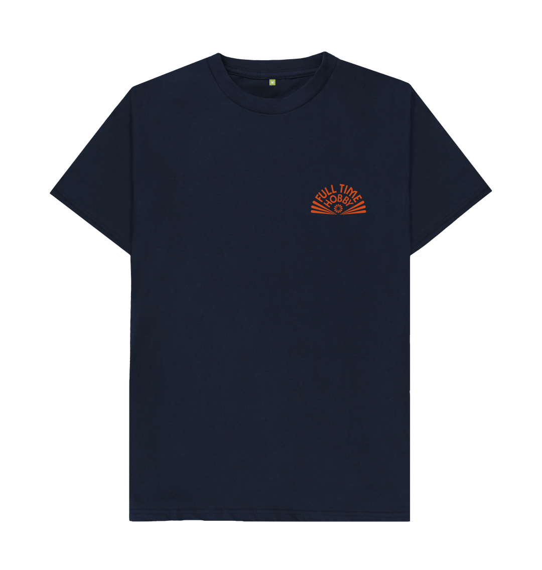 Navy Blue Printed T-shirt Front