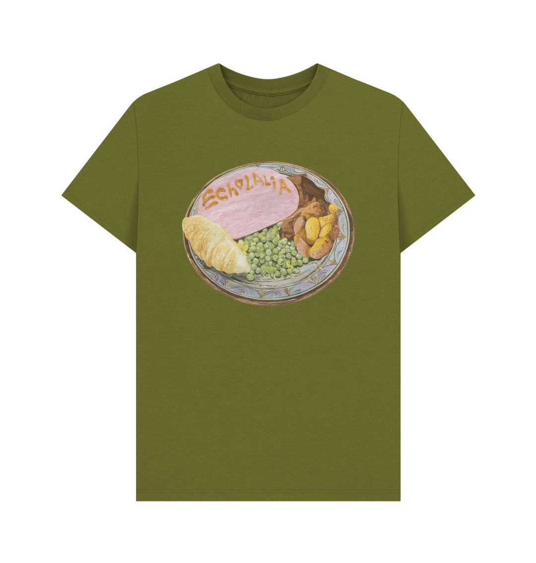 Moss Green Printed T-shirt Front