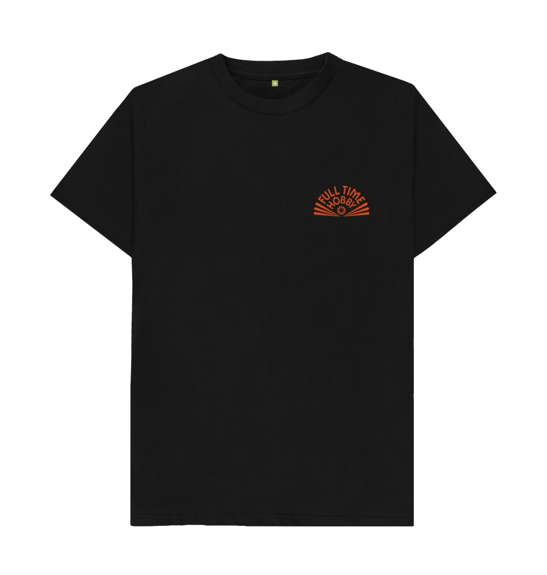 Black Printed T-shirt Front