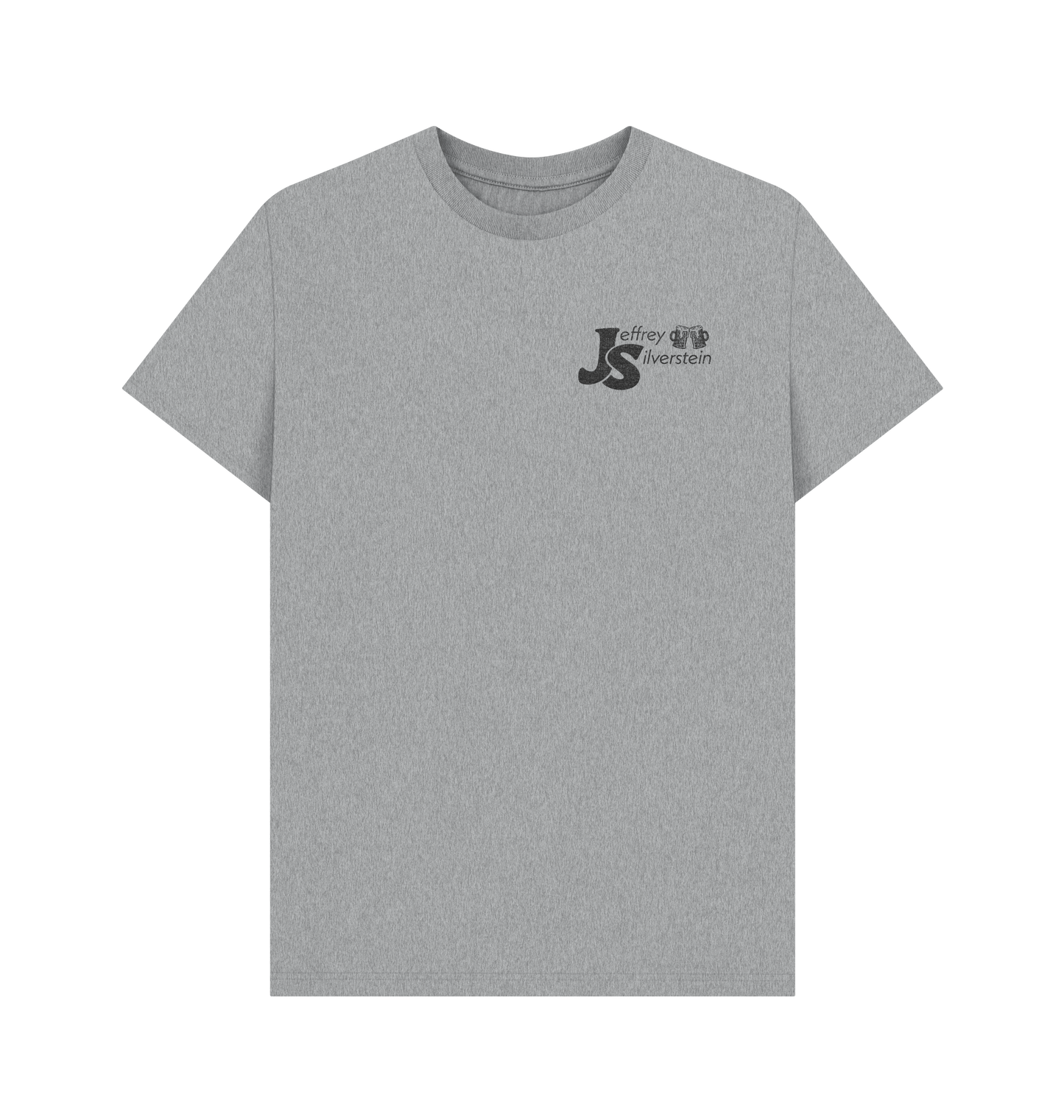 Athletic Grey Printed T-shirt Front