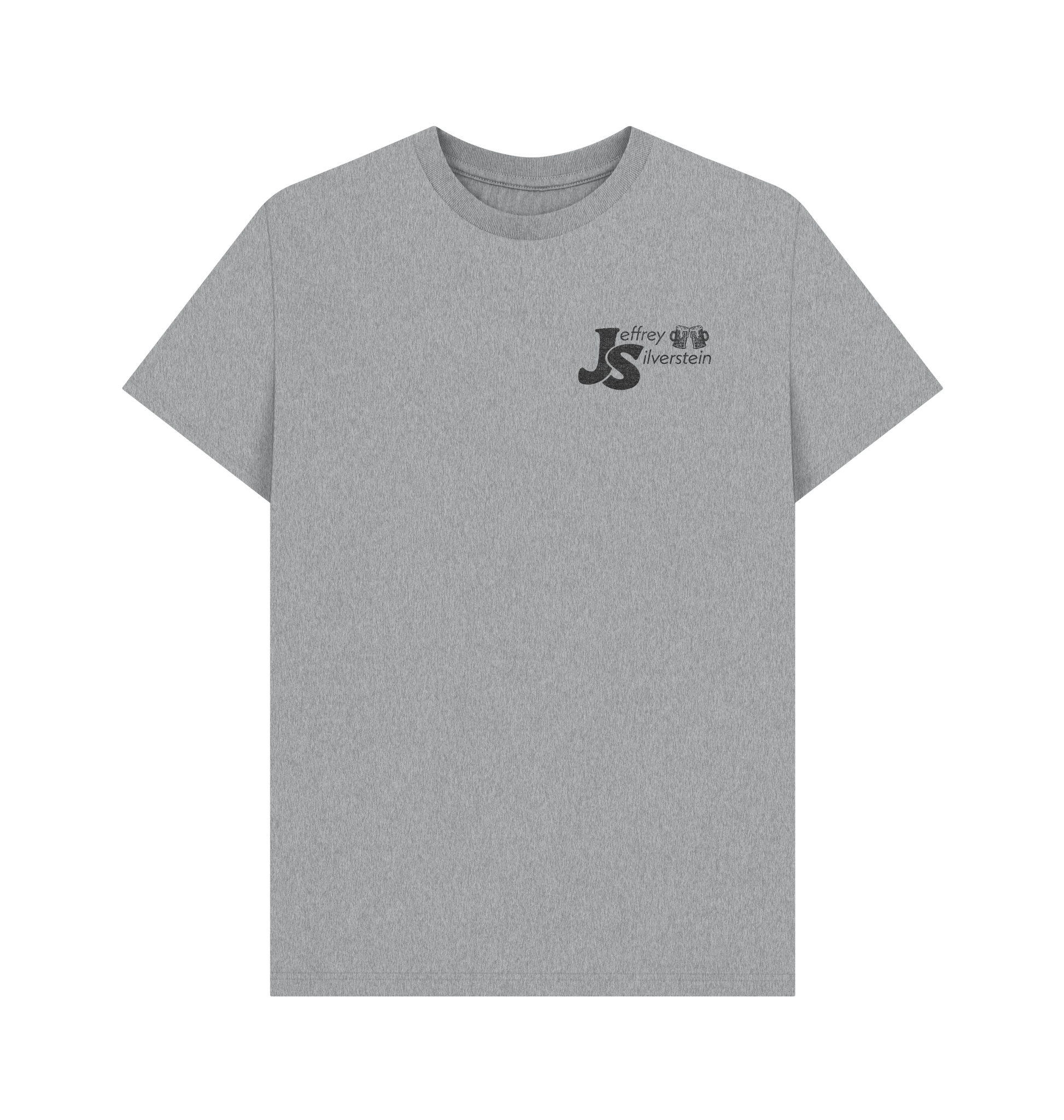 Athletic Grey Printed T-shirt Front
