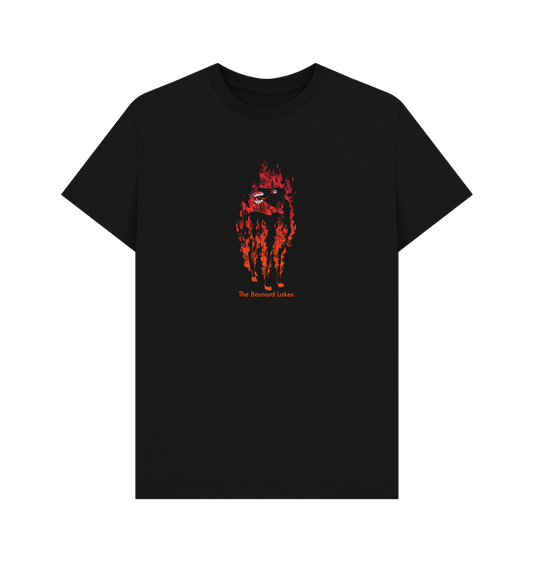 Black Printed T-shirt Front