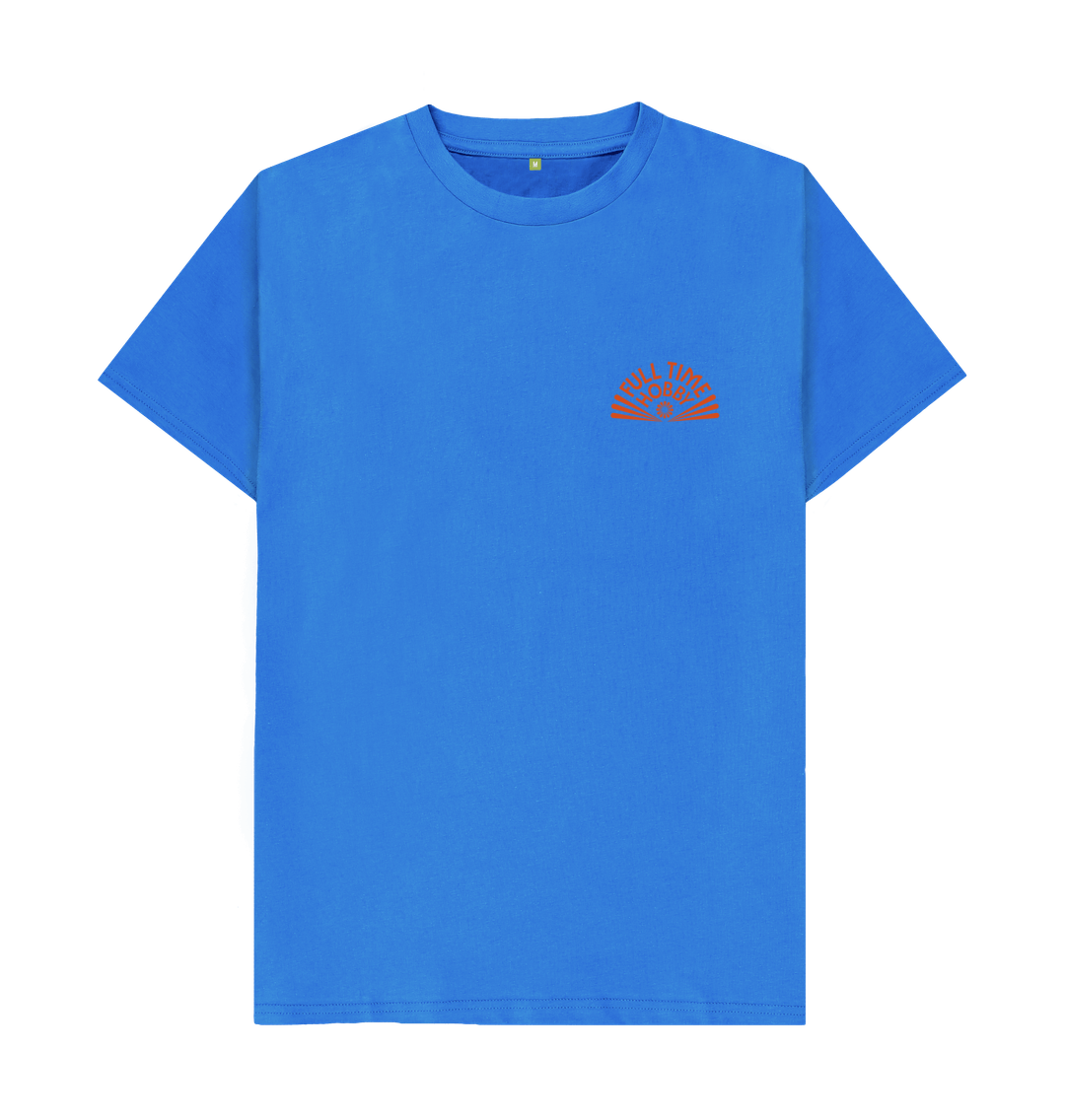 Bright Blue Printed T-shirt Front